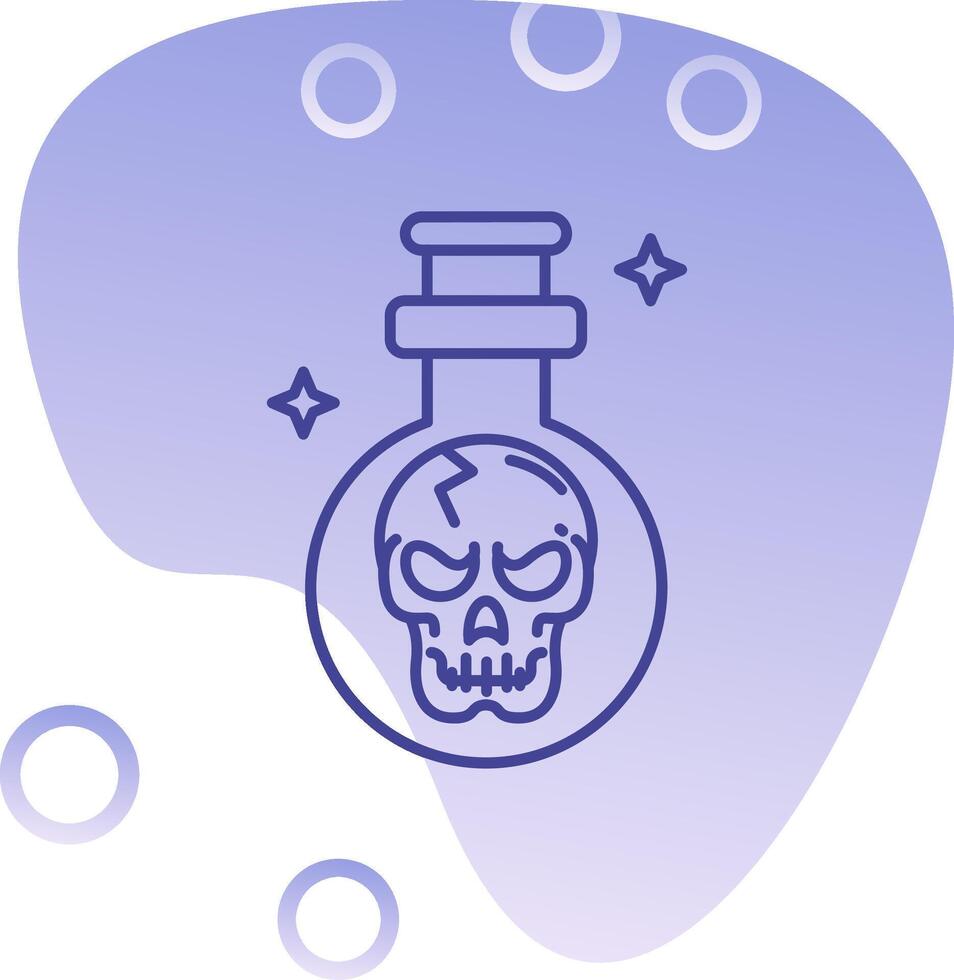 Potion Gradient Bubble Icon vector