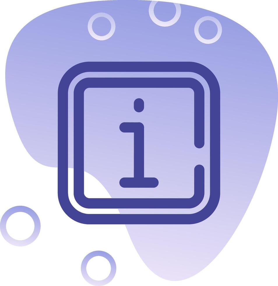 Info Gradient Bubble Icon vector