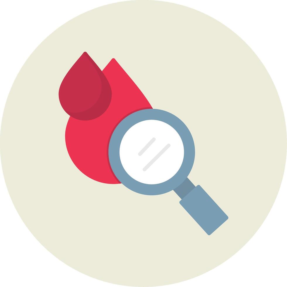 Hematology Flat Circle Icon vector