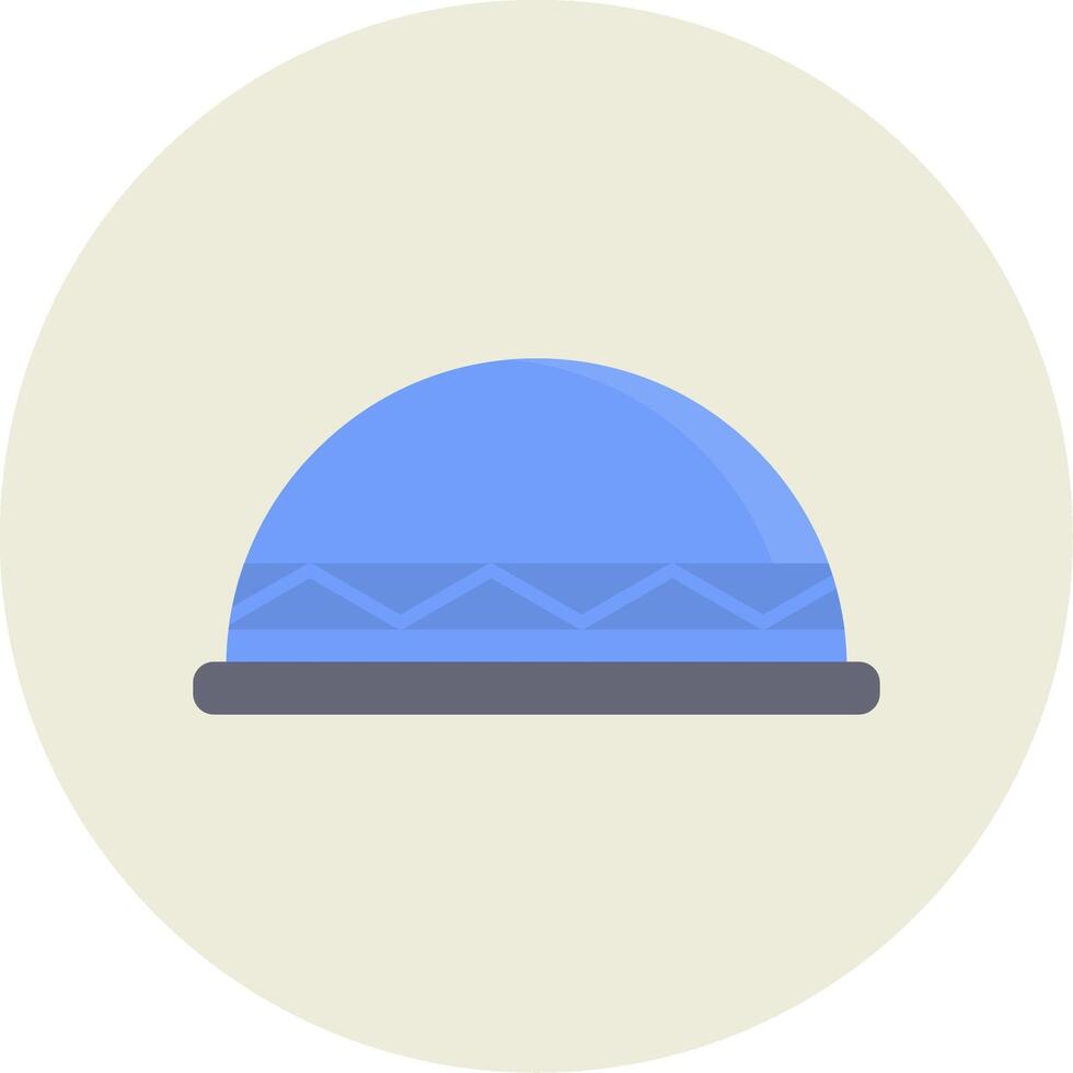 Bosu Ball Flat Circle Icon vector