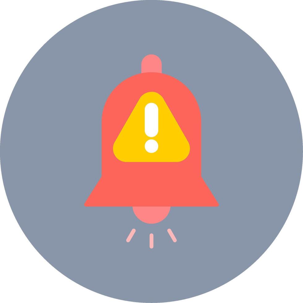 Interruption Flat Circle Icon vector
