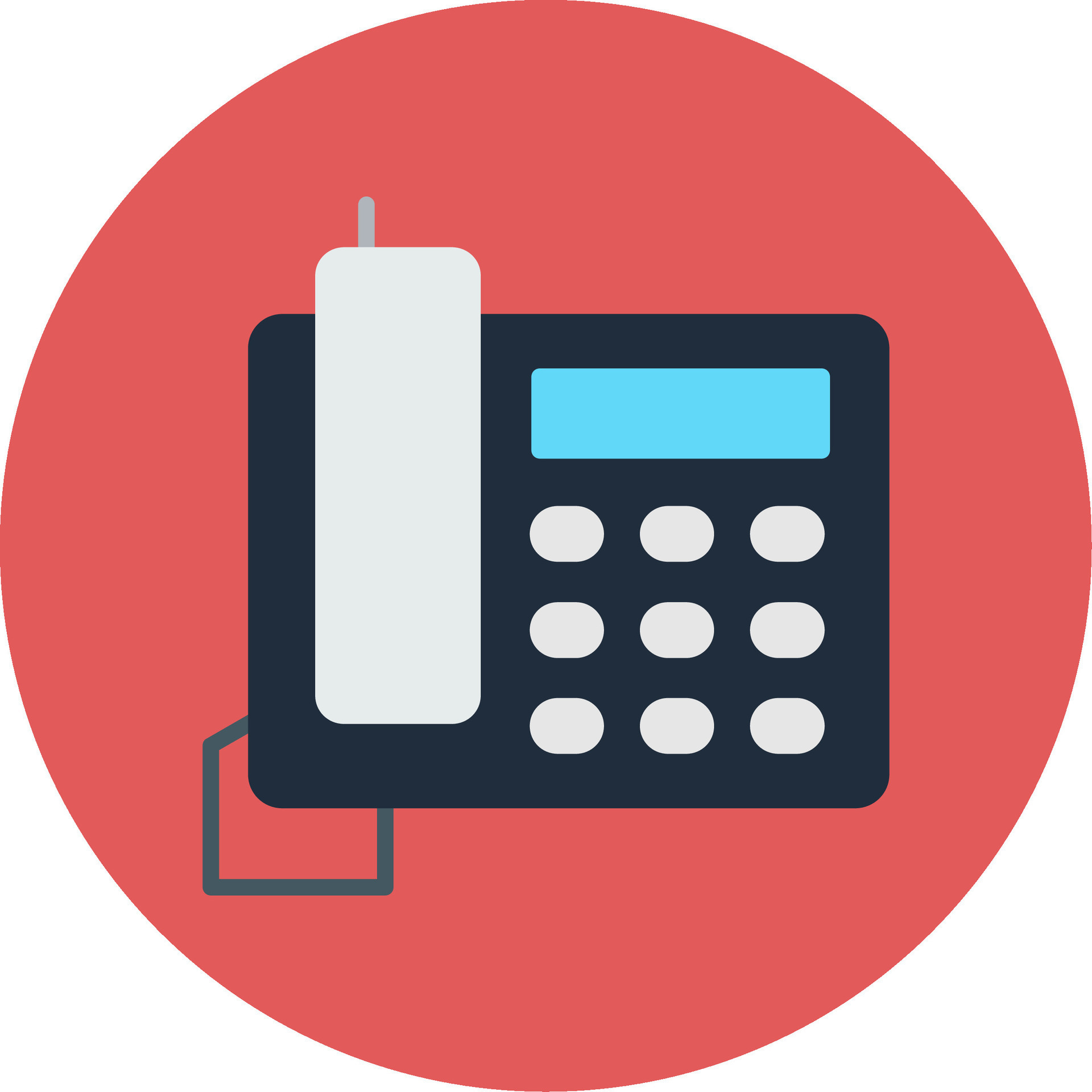 Telephone Flat Circle Icon 37791707 Vector Art at Vecteezy