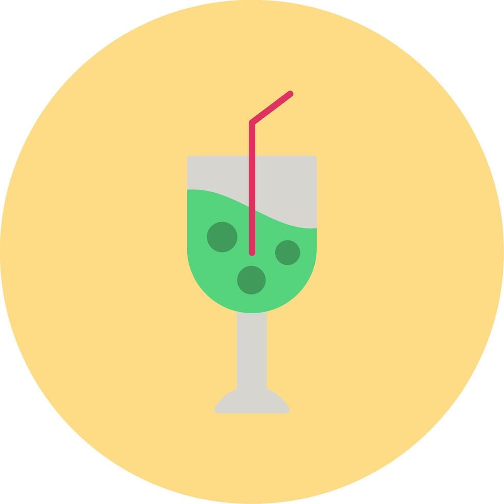 Goblet Flat Circle Icon vector