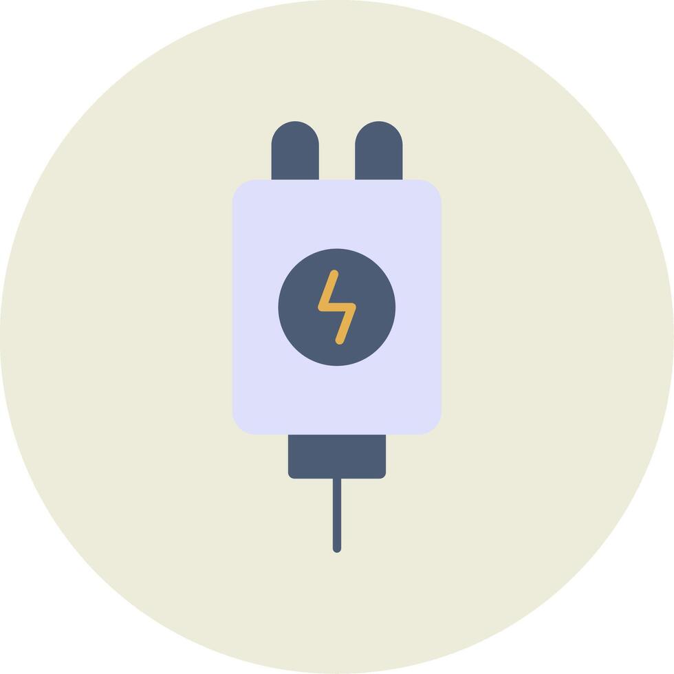 Adapter Flat Circle Icon vector