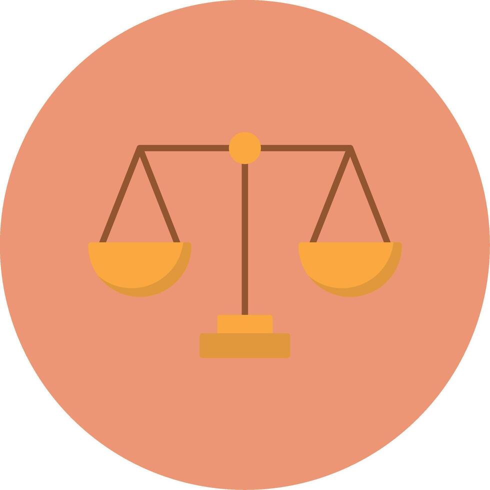 Scales Flat Circle Icon vector
