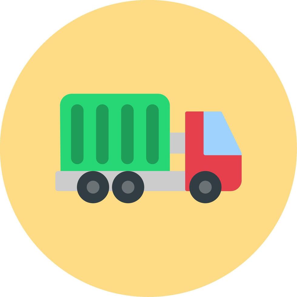 Container Flat Circle Icon vector