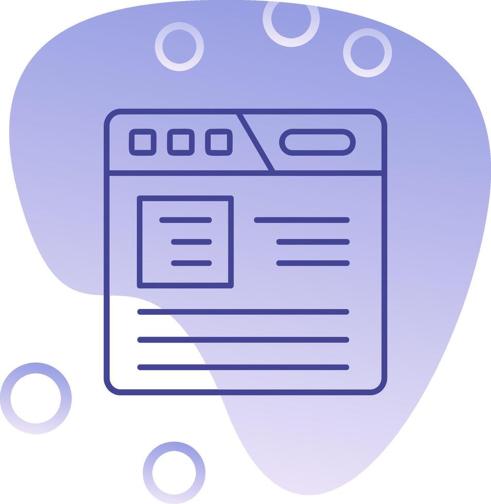 Article Gradient Bubble Icon vector