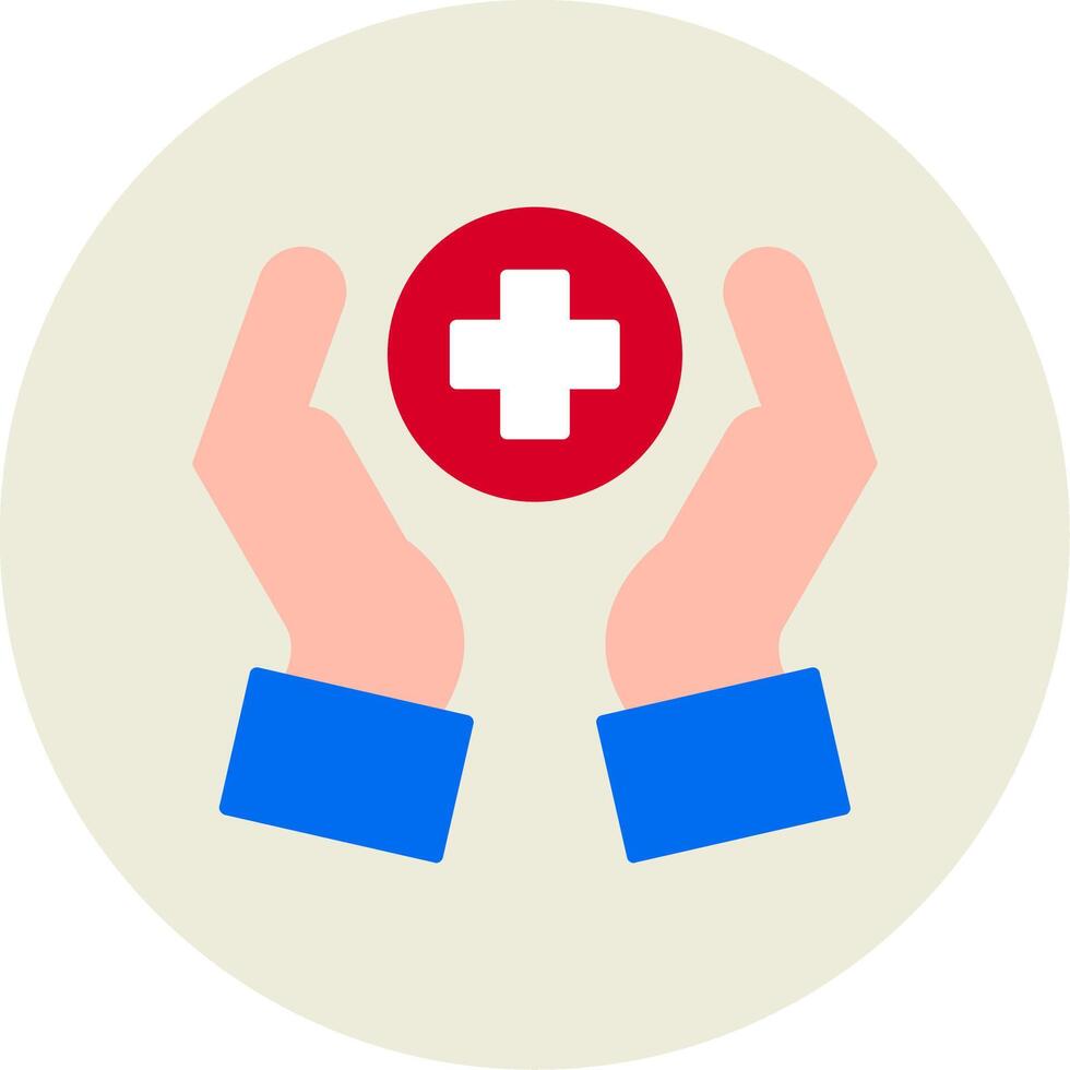 Health Care Flat Circle Icon vector