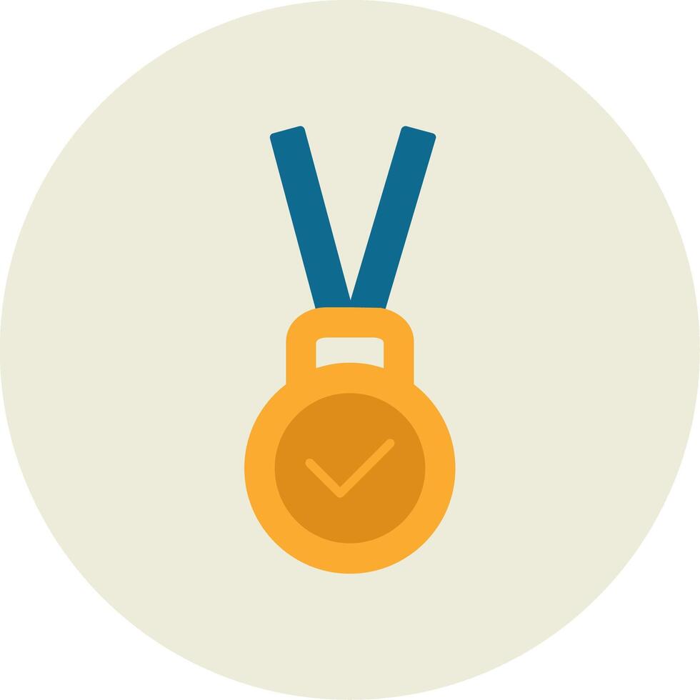 Achievement Flat Circle Icon vector