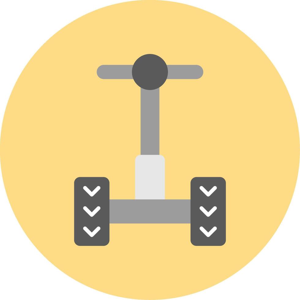 Segway Flat Circle Icon vector