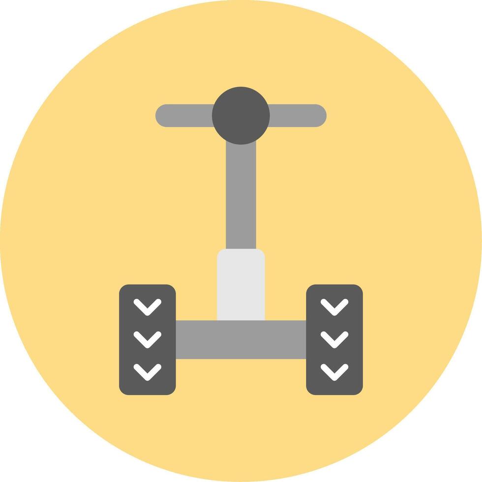 Segway Flat Circle Icon vector