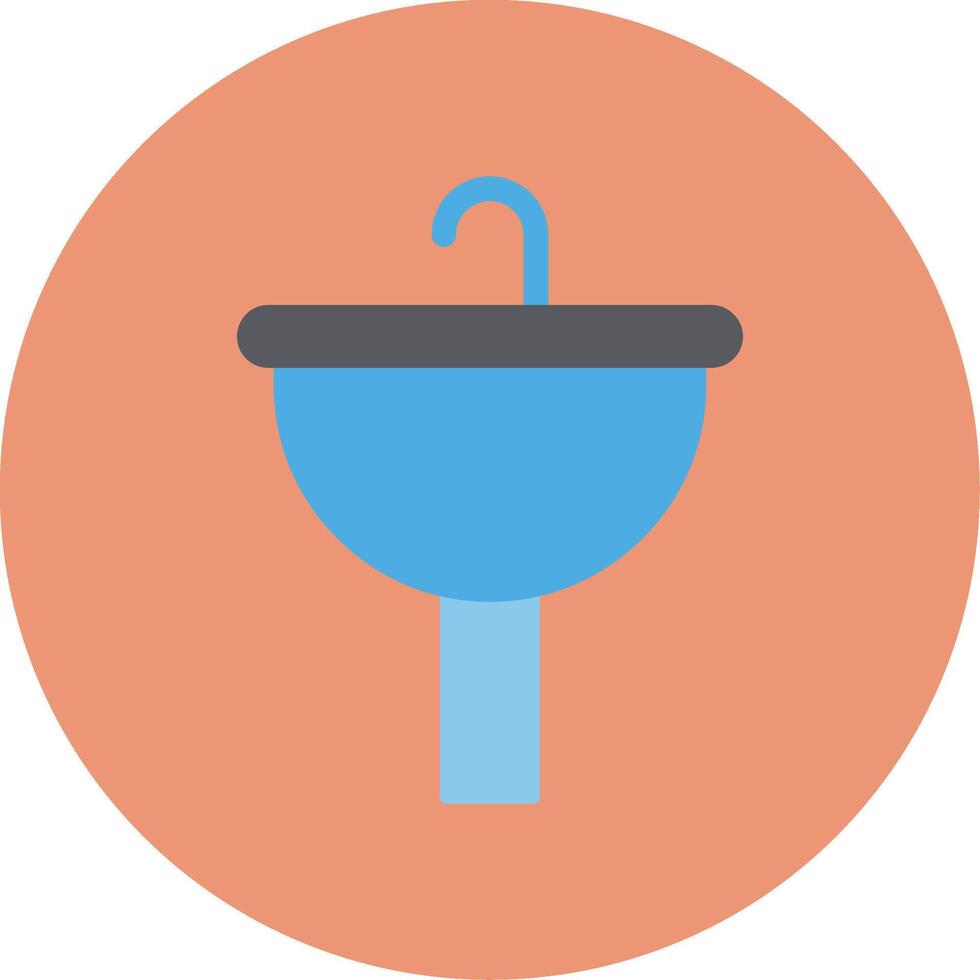 Sinking Flat Circle Icon vector