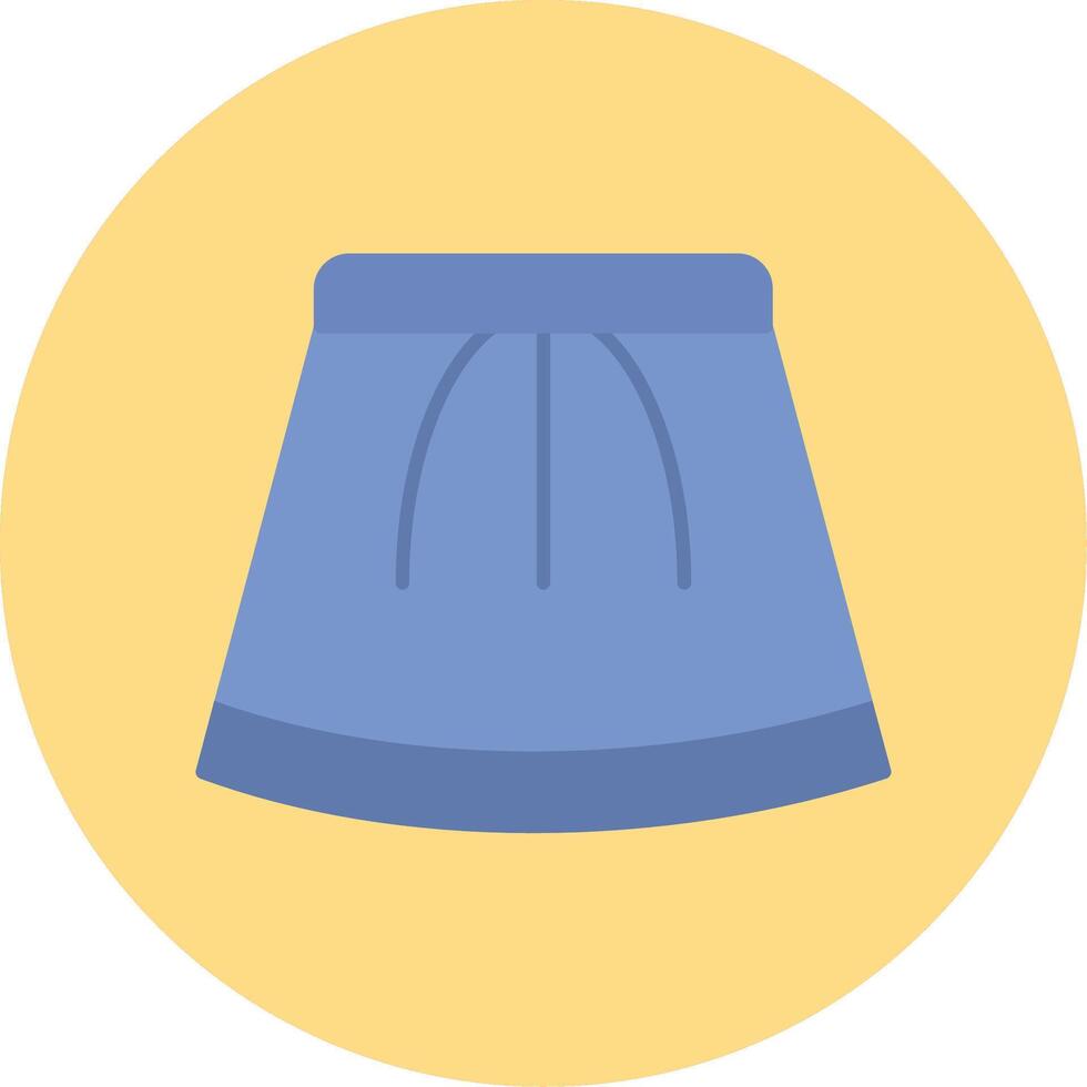 falda plano circulo icono vector