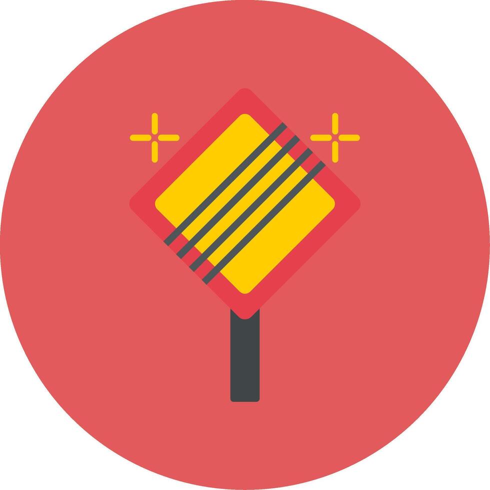 End Of Priority Flat Circle Icon vector