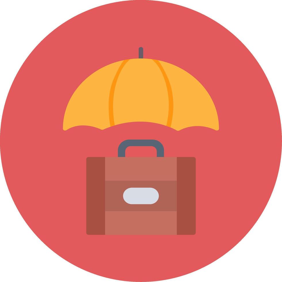 Risk Management Flat Circle Icon vector