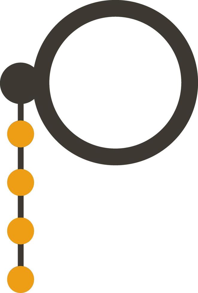 Monocle Glyph Two Colour Icon vector