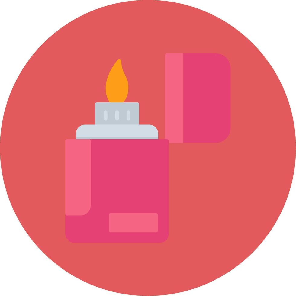 Lighter Flat Circle Icon vector