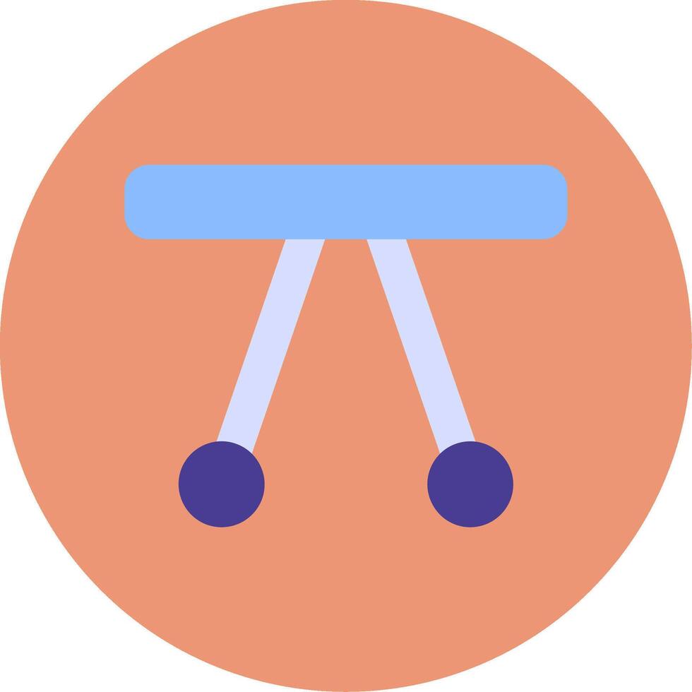 Swinging Cradle Flat Circle Icon vector