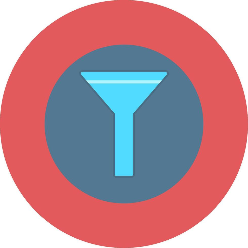 Filter Flat Circle Icon vector