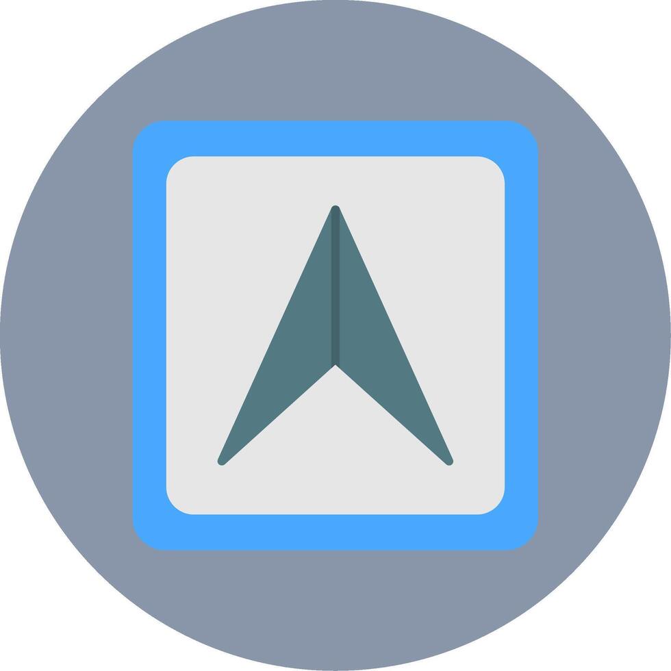 Cursor Flat Circle Icon vector