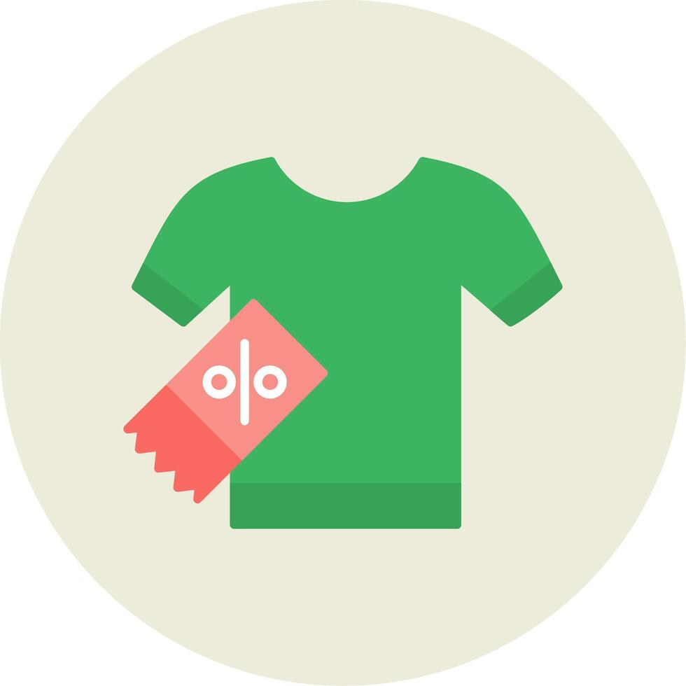 Shirt Flat Circle Icon vector