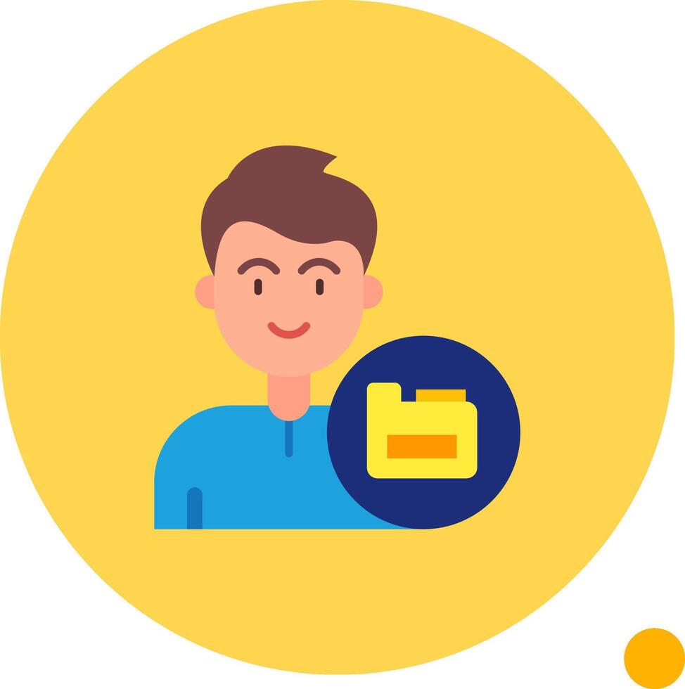Data Long Circle Icon vector