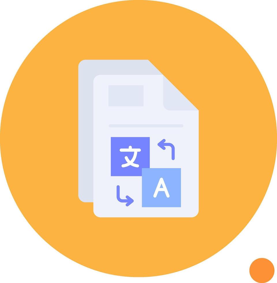Translate Long Circle Icon vector