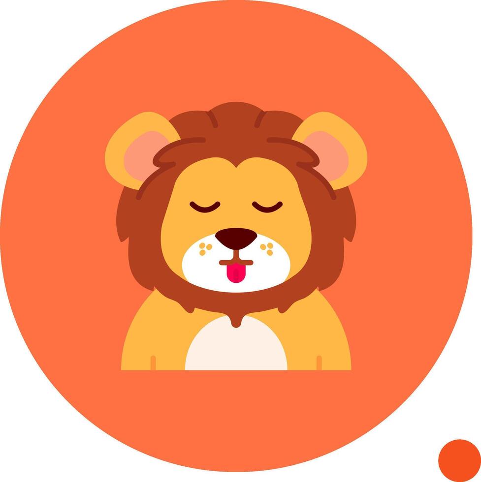 Cute Long Circle Icon vector