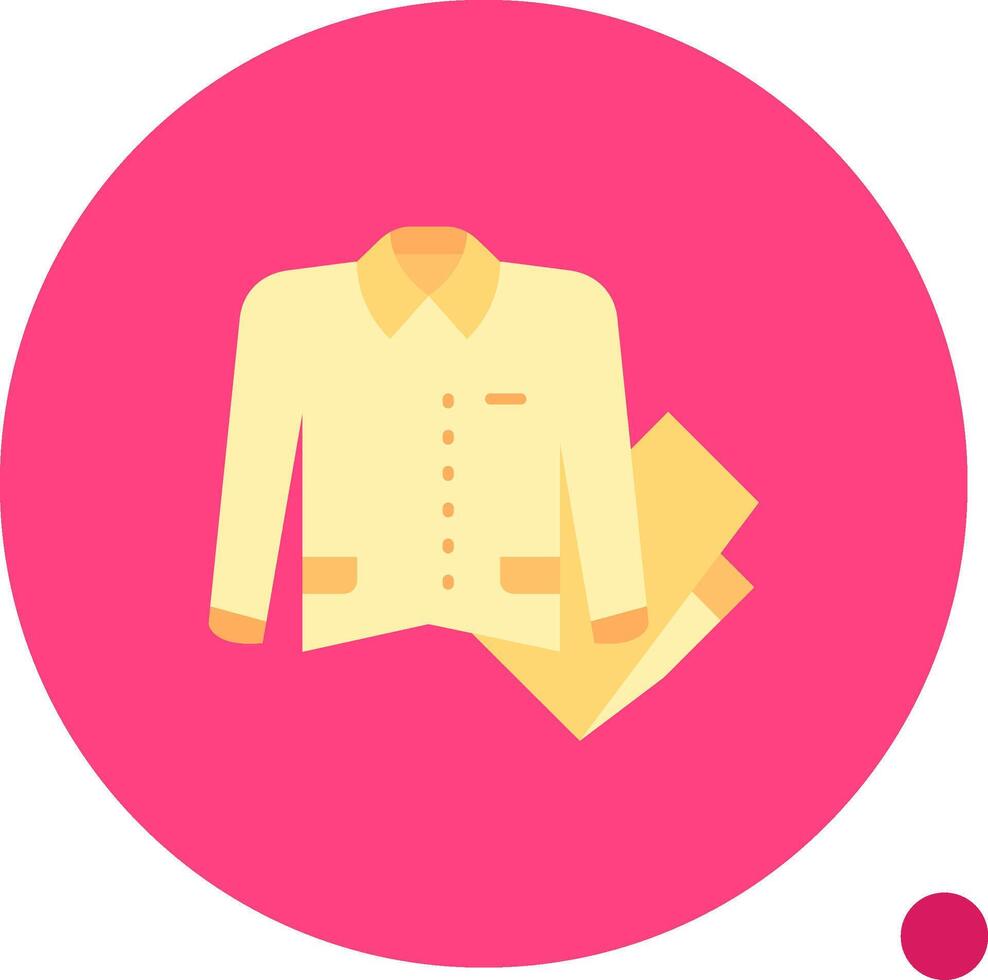 Sleepwear Long Circle Icon vector