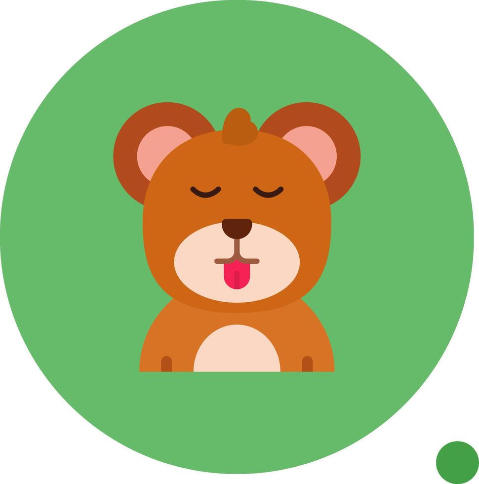 linda largo circulo icono vector