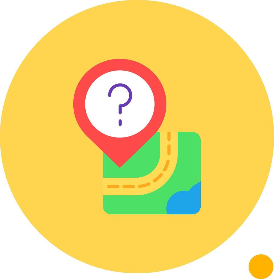 Question Long Circle Icon vector