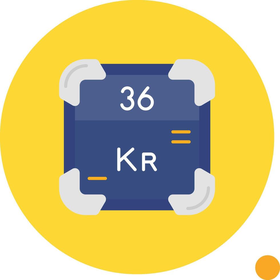 Krypton Long Circle Icon vector