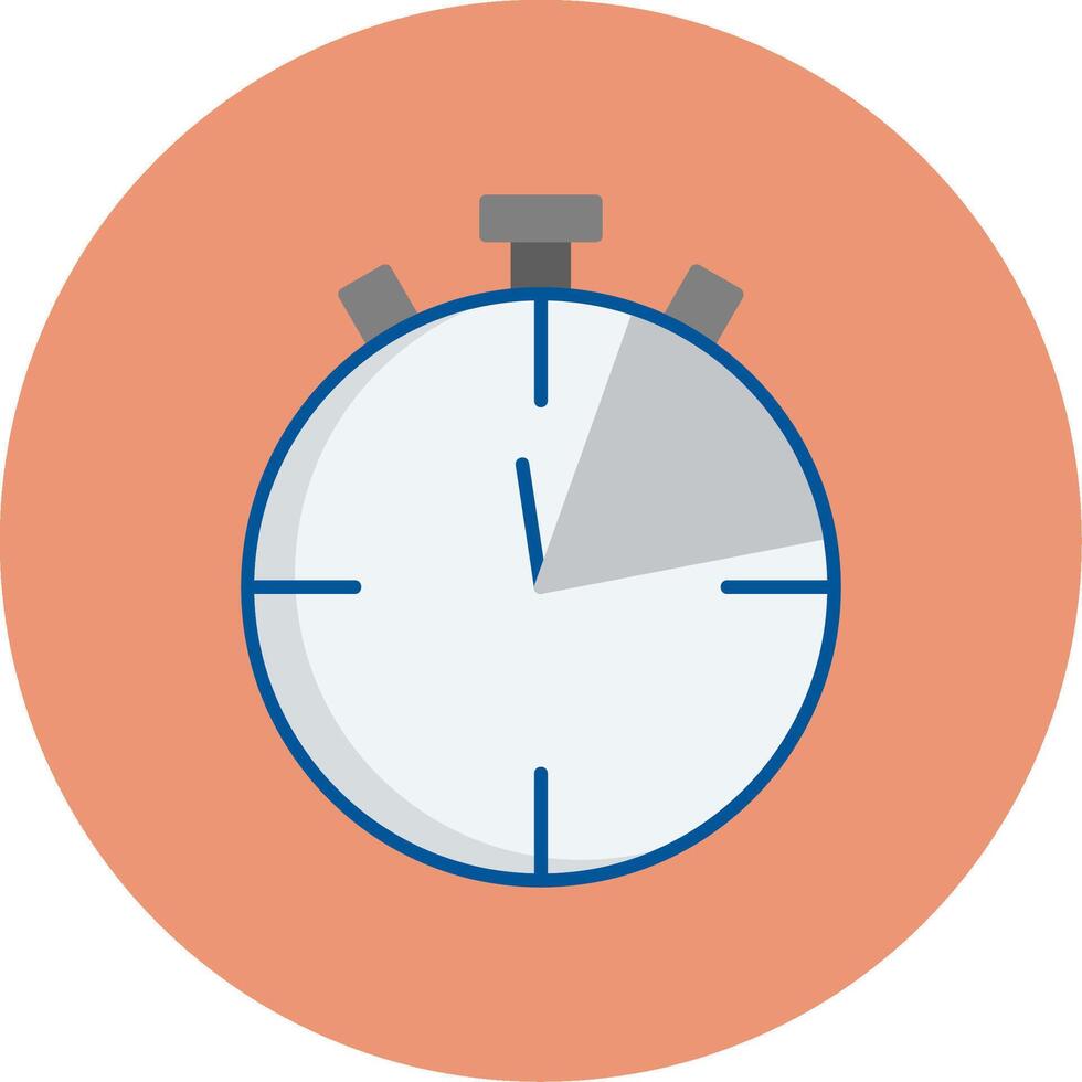 Limited Time Flat Circle Icon vector