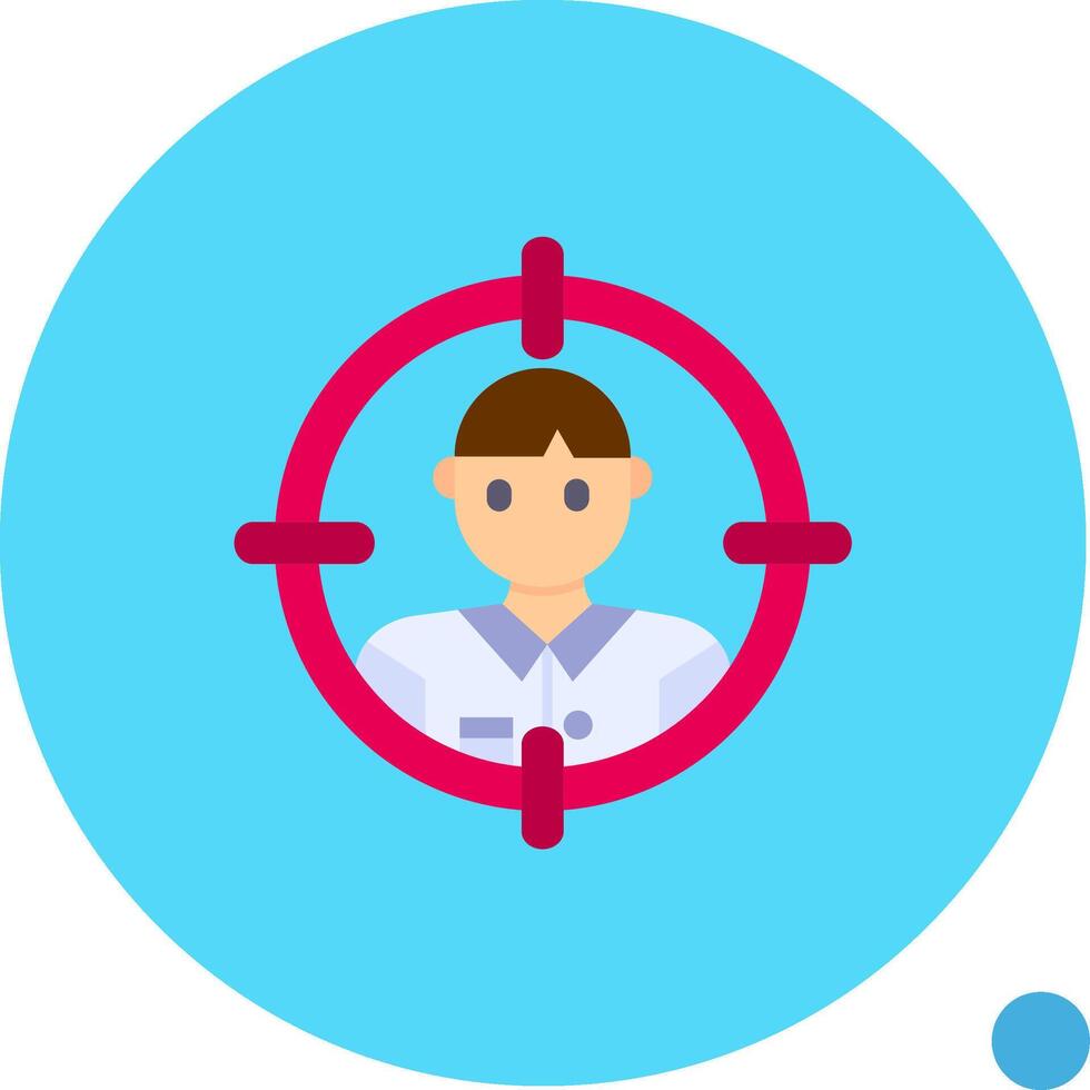 Target audience Long Circle Icon vector