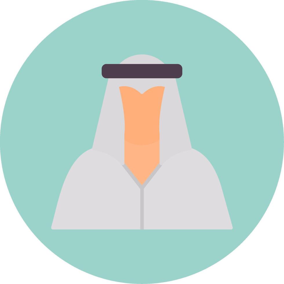 Arabian Flat Circle Icon vector