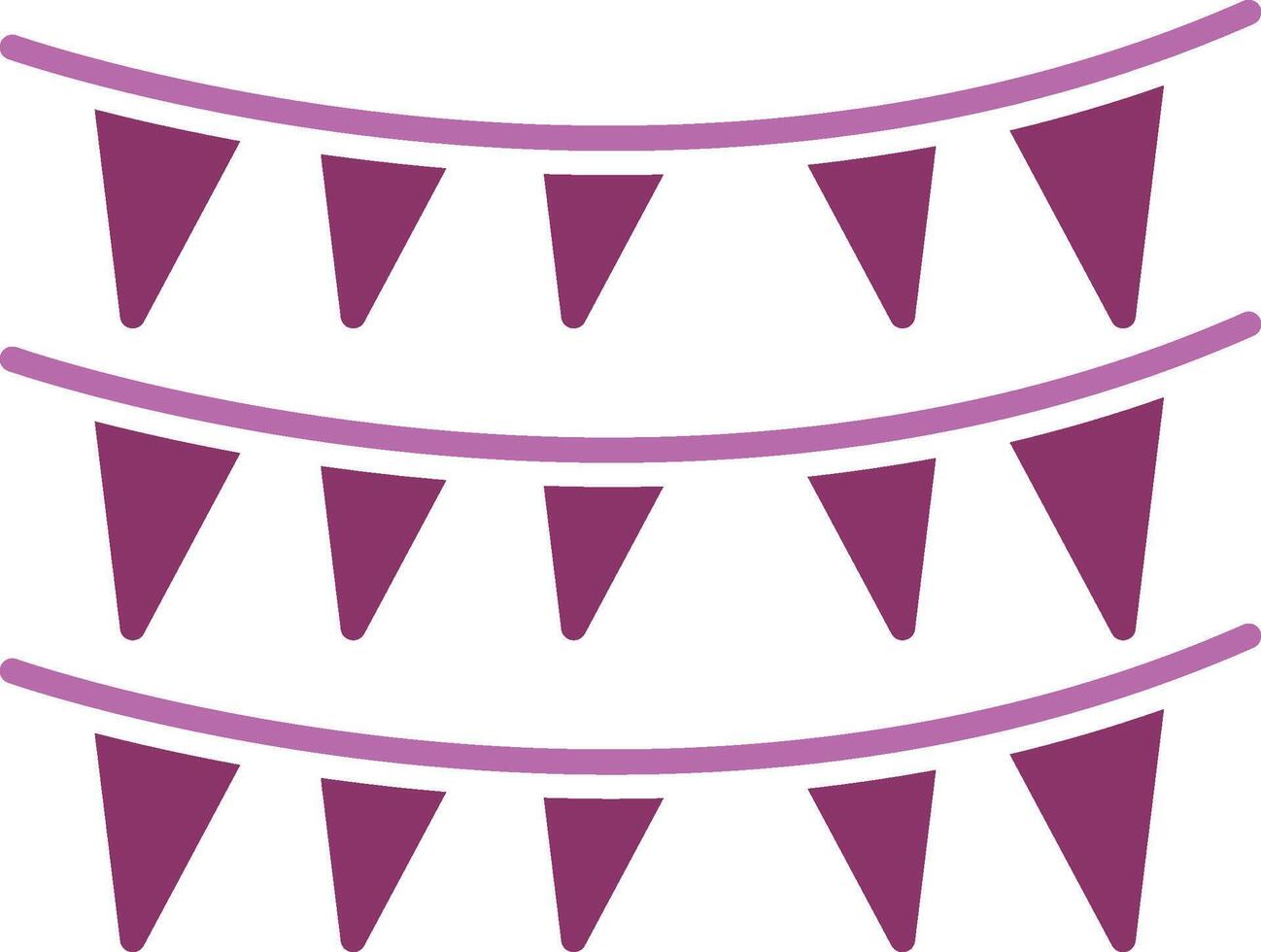 Decoration Glyph Two Colour Icon vector
