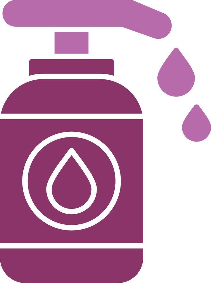 Lotion Glyph Two Colour Icon vector