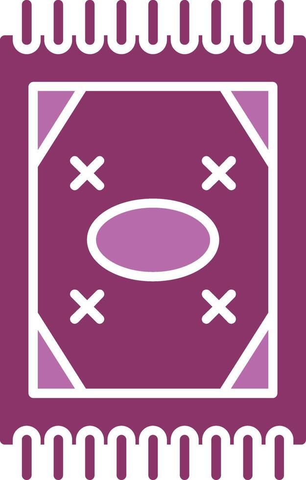 Carpet Glyph Two Colour Icon vector