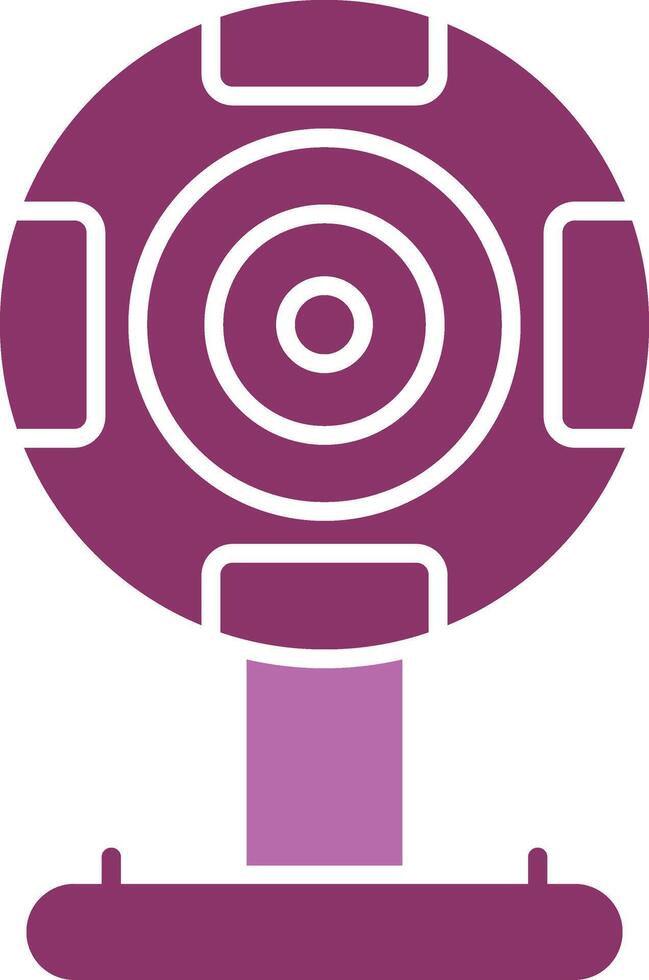Webcam Glyph Two Colour Icon vector