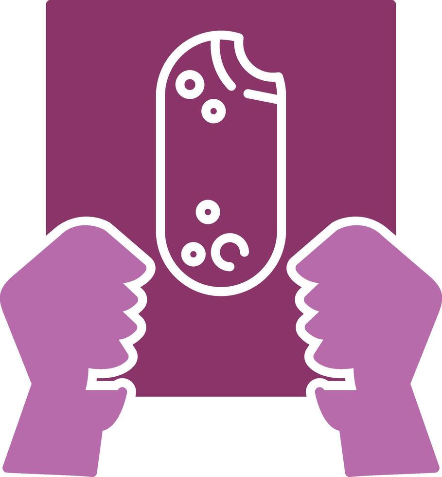 Food Scarcity Glyph Two Colour Icon vector
