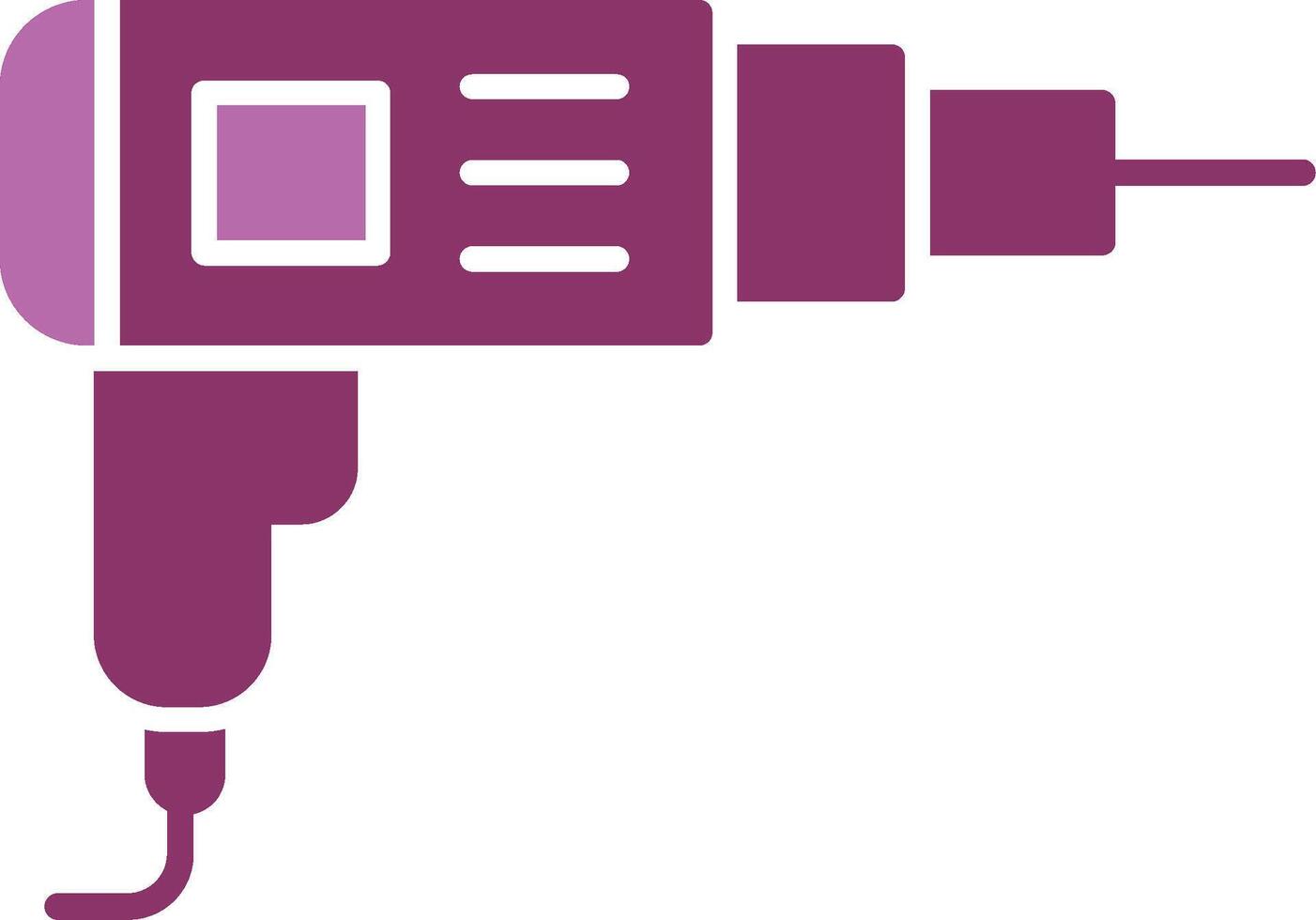 Driller Glyph Two Colour Icon vector