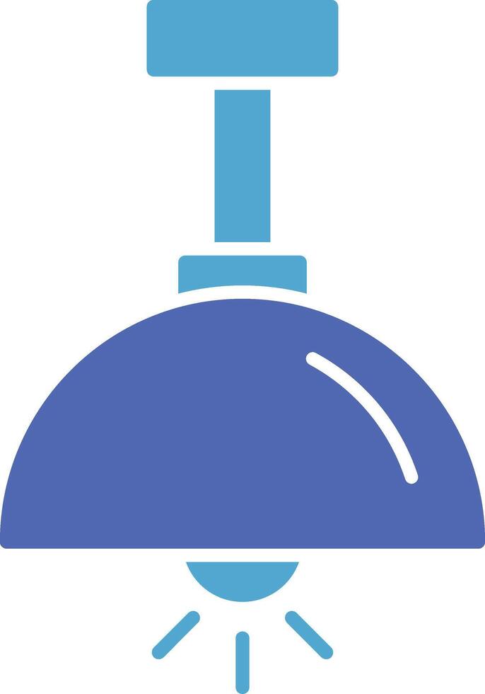 Chandelier Glyph Two Colour Icon vector
