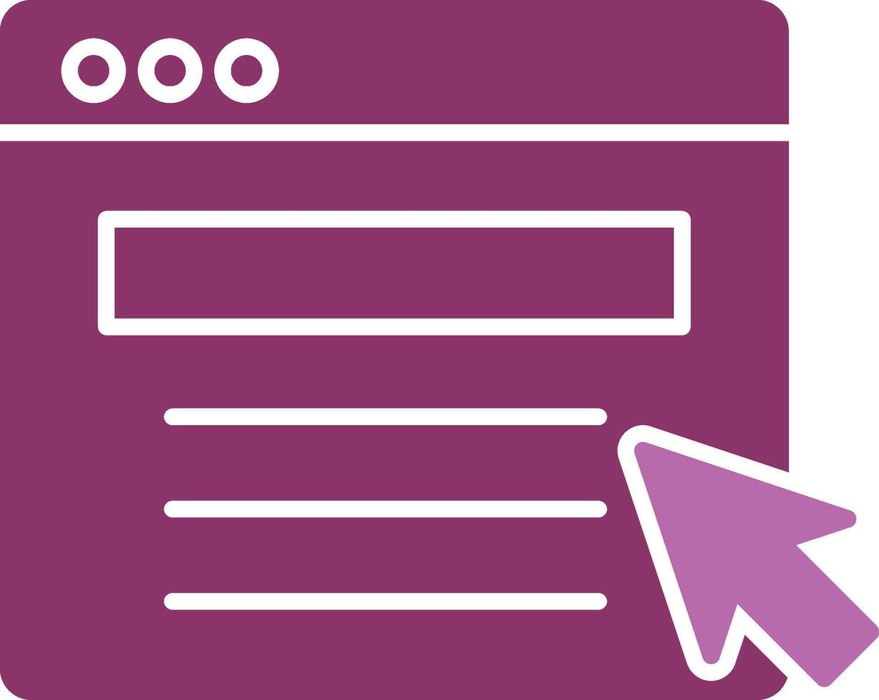 Web Portal Glyph Two Colour Icon vector