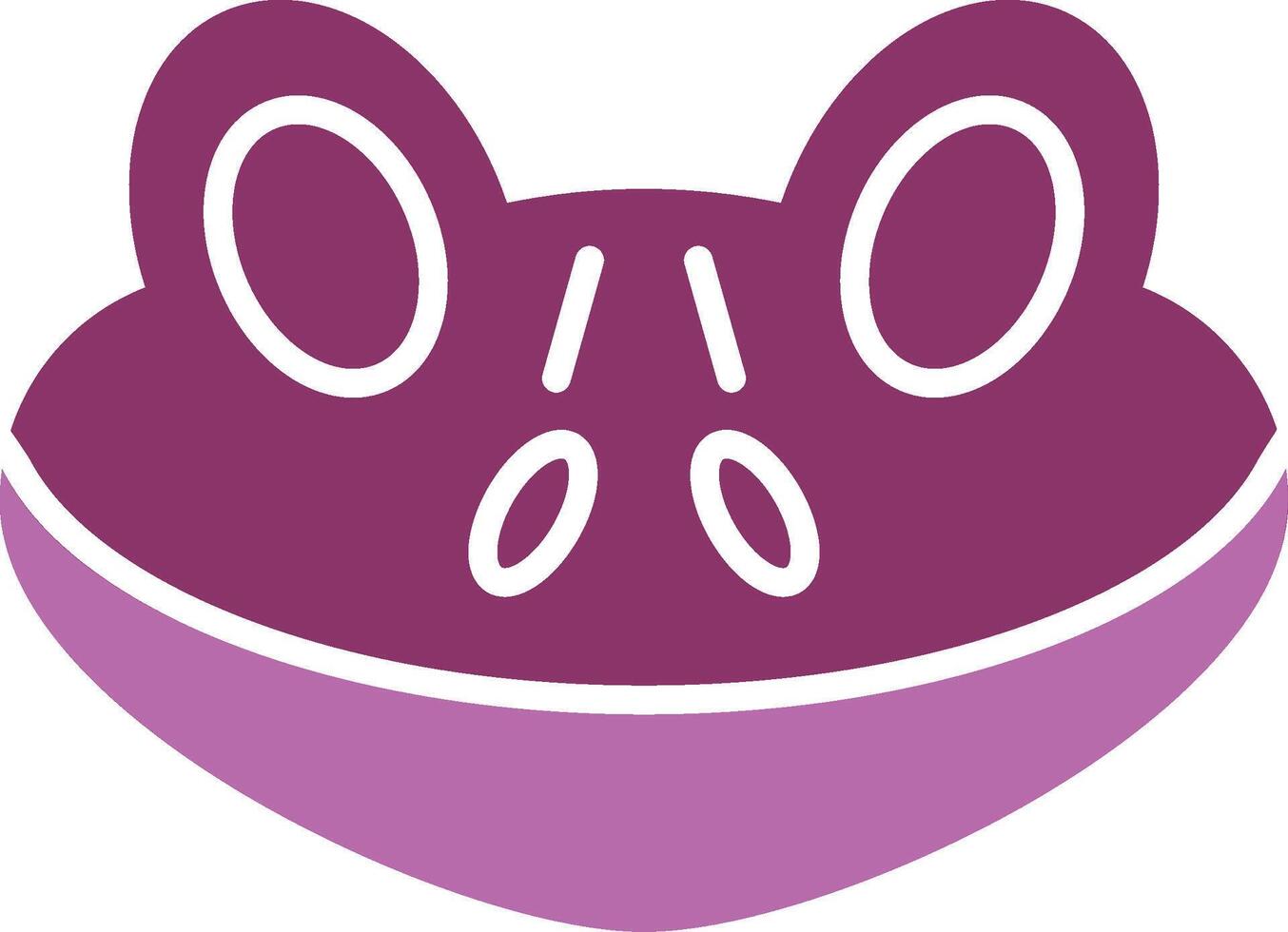 Frog Glyph Two Colour Icon vector