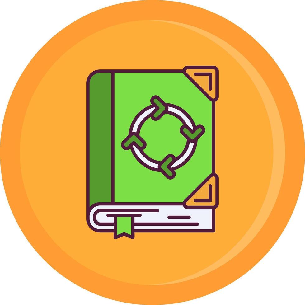 Recycled Line Filled Icon vector