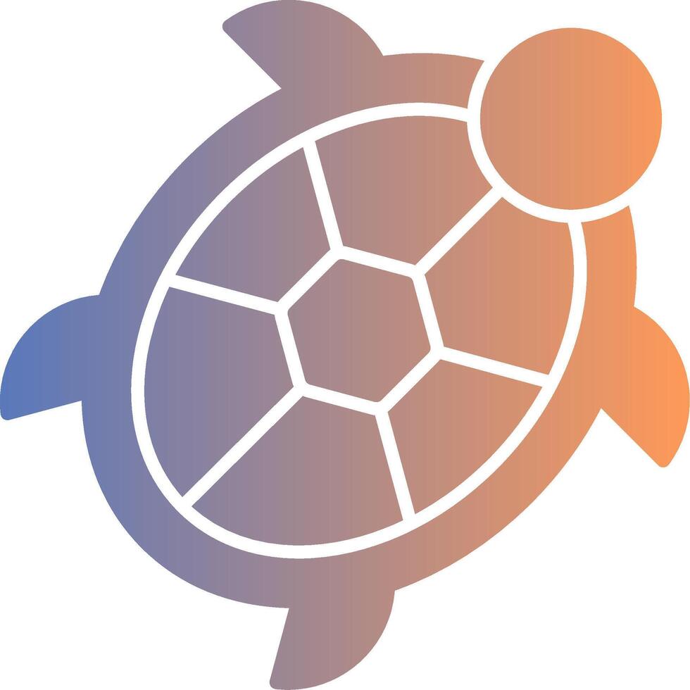 Turtle Gradient Icon vector