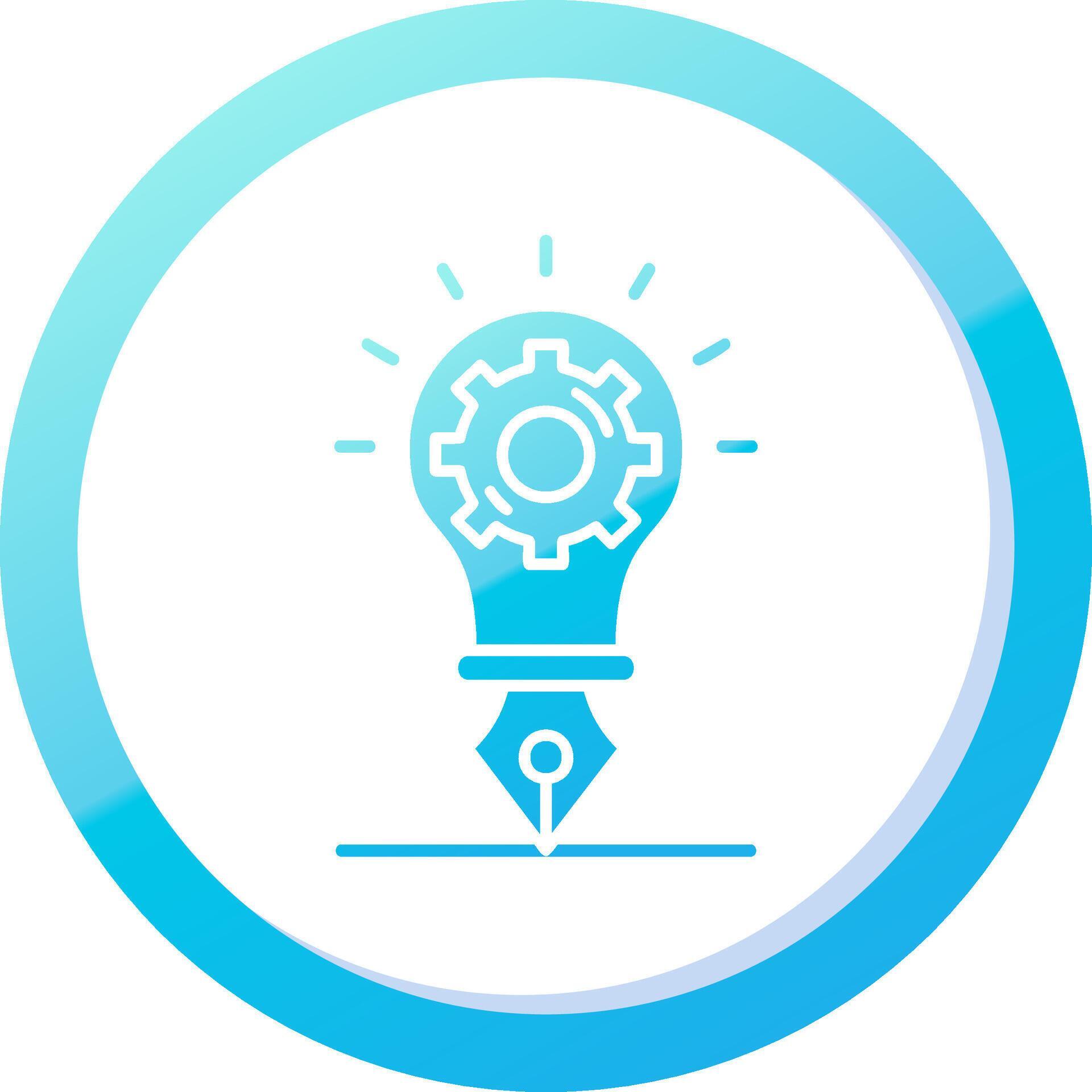 Creative idea Solid Blue Gradient Icon 37793669 Vector Art at Vecteezy
