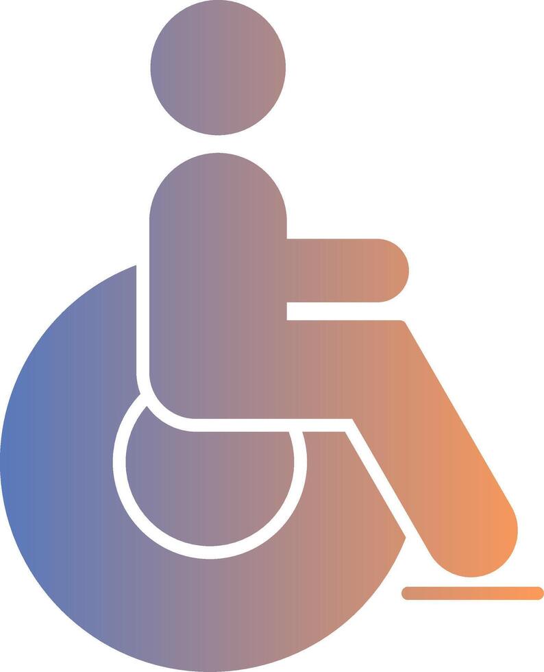 Disabled Gradient Icon vector
