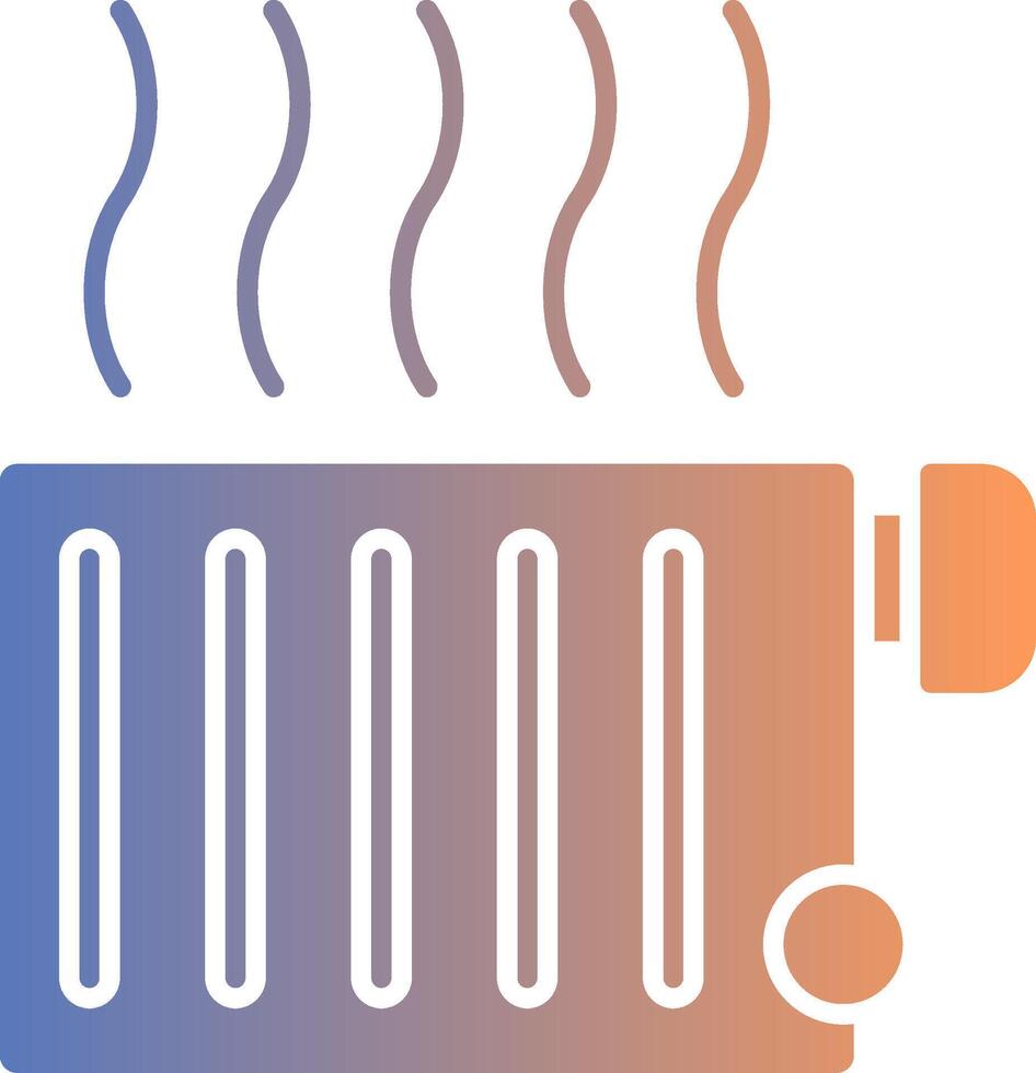 Radiator Gradient Icon vector