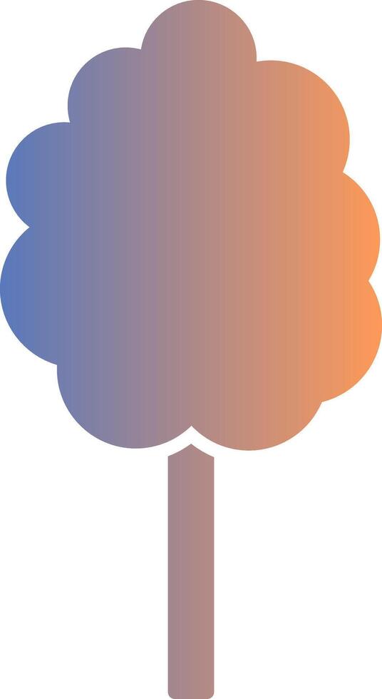 Cotton Candy Gradient Icon vector